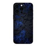 ABSTRACT NEON GLOWING LINES MOBILE SKIN