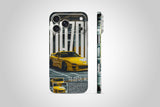 Mazda RX-7 in Bold Yellow Wrap